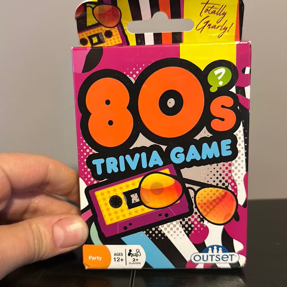 80s trivia card game